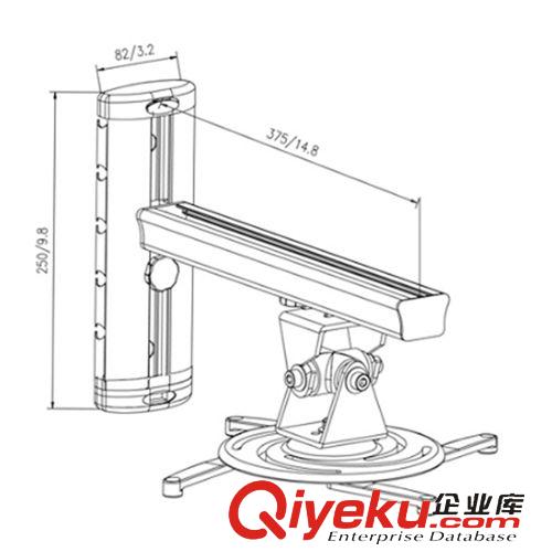 內(nèi)銷產(chǎn)品 投影儀支架 壁掛吊頂兩用可快速前后移動超短焦投影支架YS-PR03