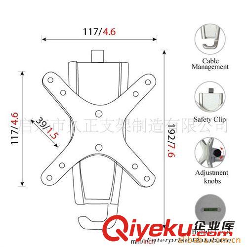 外貿(mào)系列 液晶電視壁掛式支架13寸-30寸 快插面板 電視機(jī)支架系列批發(fā)