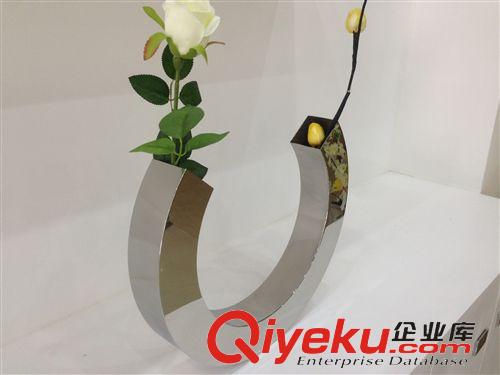 金屬工藝品 【花瓶】U形花瓶 純手工制作 鏡面不銹鋼工藝品 gd大氣上檔次原始圖片3