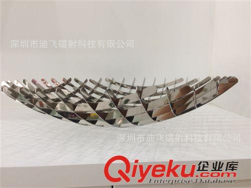 金屬工藝品 【果盤】條形果盤 純手工制作 鏡面不銹鋼工藝品 gd大氣上檔次原始圖片2