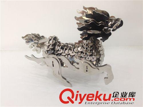 金屬工藝品 【特賣】不銹鋼麒麟 純手工制作 鏡面不銹鋼工藝品 【5件起免郵】原始圖片2