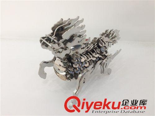 金屬工藝品 【特賣】不銹鋼麒麟 純手工制作 鏡面不銹鋼工藝品 【5件起免郵】原始圖片3