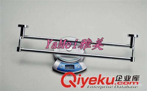 衛浴掛架專區 雅美衛浴廠家直銷 不銹鋼雙桿（62CM）毛巾架/工程{sx}原始圖片3