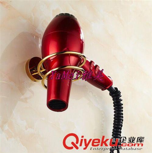衛(wèi)浴掛架專區(qū) 大號304金色不銹鋼 風(fēng)筒架電吹風(fēng)機(jī)架子 衛(wèi)生間置物架理發(fā)收納架原始圖片2