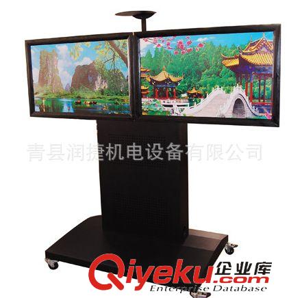 移動(dòng)推車 直供】單屏/雙屏液晶電視移動(dòng)支架/萬向推車超載重穩(wěn)固型移動(dòng)推車