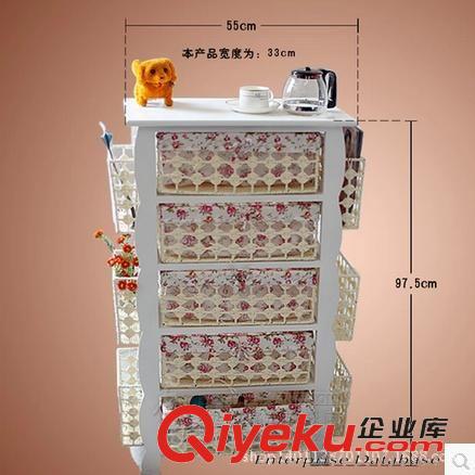 實(shí)木收納架 多層置物架實(shí)木田園吊籃掛籃玄關(guān)柜雜志雜物收納柜儲(chǔ)物柜斗柜原始圖片2