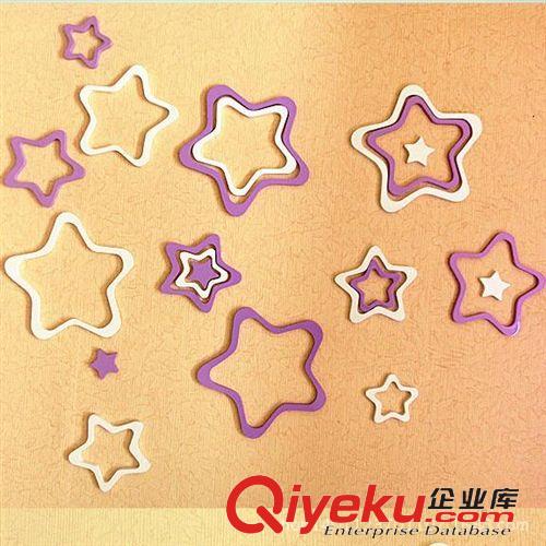 精美墻貼 五角星3D立體墻貼批發 兒童創意墻貼 五角星墻貼裝飾墻貼背景墻