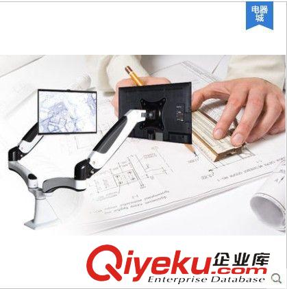 顯示器支架 長臂猿電腦顯示器支架萬向雙屏伸縮支架液晶顯示器底座掛架原始圖片2