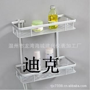 新品展示 迪克衛(wèi)浴  太空鋁三角置物架 雙層角籃 網(wǎng)籃