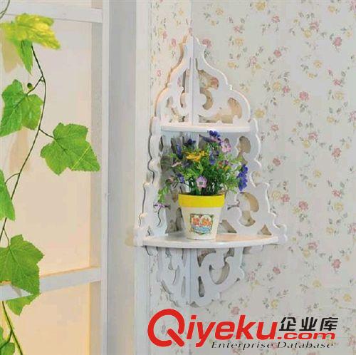 墻面裝飾 創意 家居置物架擱板墻角架 擱板轉角鏤空架 花盆架 墻角架