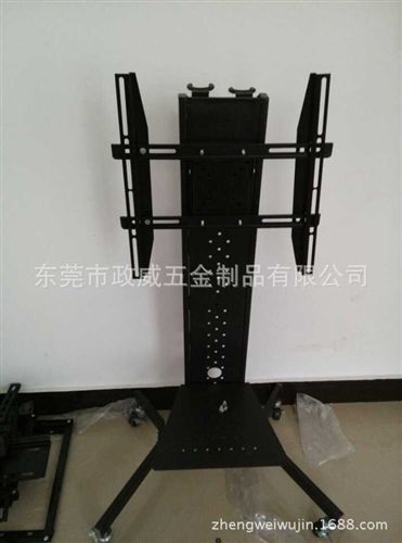 家具五金 廠家供應五金電視機展示架 可移動支架 黑色噴粉展架原始圖片2