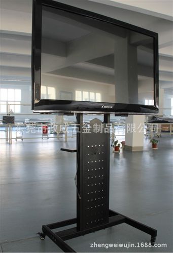 家具五金 廠家供應五金電視機展示架 可移動支架 黑色噴粉展架原始圖片3