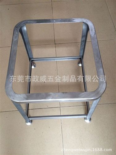 家具五金 廠家直銷 五金咖啡椅底架  不銹鋼支架 方管腳架原始圖片2