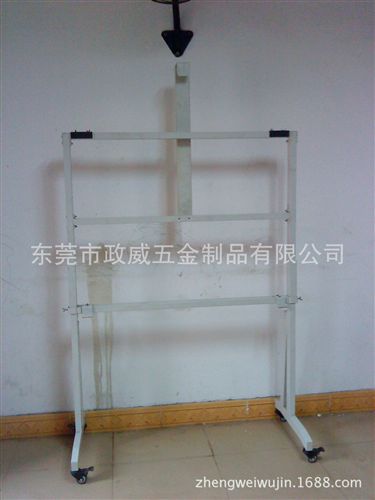 家具五金 廠家供應(yīng)五金移動(dòng)支架 白色噴粉投影儀支架 配萬向帶剎輪原始圖片2