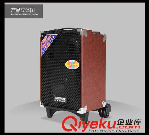 戶外舞臺音響批發(fā) 特美聲Q8S 移動拉桿插卡充電電瓶鋰電戶外音響廣場舞大功率音箱