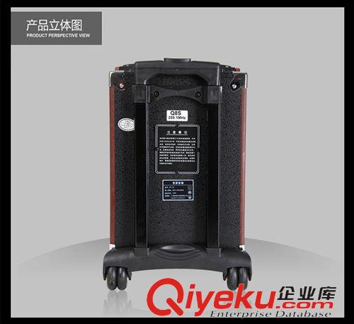 戶外舞臺音響批發(fā) 特美聲Q8S 移動拉桿插卡充電電瓶鋰電戶外音響廣場舞大功率音箱