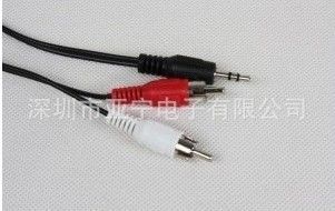 電腦配件 3.5/2RCA音頻線 電腦連接線 電腦配件批發(fā) 數(shù)碼產(chǎn)品 電腦相關(guān)用品原始圖片2