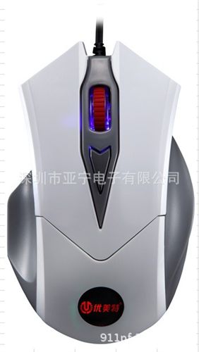 網(wǎng)圣/優(yōu)美特鍵鼠系列 [白色]優(yōu)美特UMT-216 4D電競(jìng)游戲鼠標(biāo) 電腦配件批發(fā)