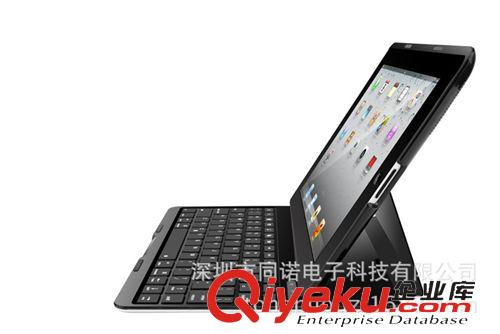 平板藍(lán)牙鍵盤 蘋果ipad4/3/2平板電腦藍(lán)牙鍵盤電保護(hù)套  鋁合金超薄原始圖片2