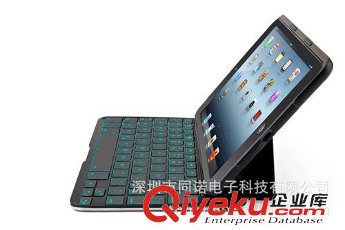 平板藍(lán)牙鍵盤(pán) 蘋(píng)果ipad mini 1,mini2藍(lán)牙平板鍵盤(pán)電腦 鋁合金超薄 背光保護(hù)套原始圖片2