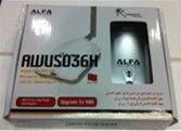 安卓播放器 ALFA AWUS036H 8187大功率USB無線網(wǎng)卡 無線接收器 適配器