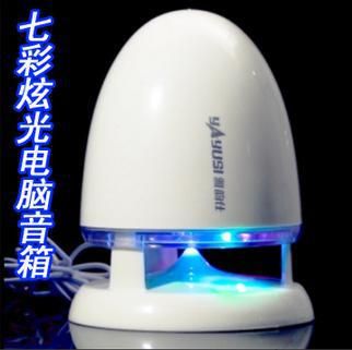 USB手機(jī)電腦音箱 雅韻仕YS-A801電腦小音箱卡通音響 USB七彩炫光低音炮原始圖片2
