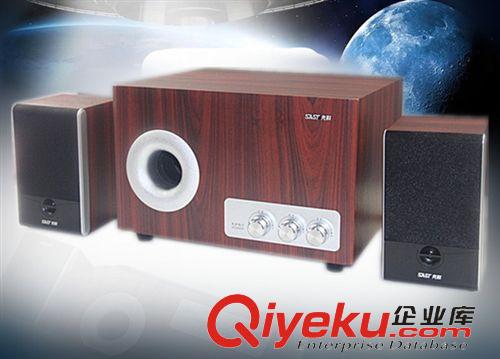 2.1大功率音響 先科Q3S音箱 2.1音箱 筆記本大功率音箱 全木結(jié)構(gòu)zz多媒體音箱原始圖片2
