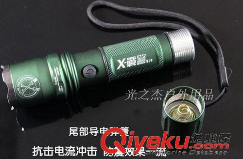 強(qiáng)光手電 X戰(zhàn)警系列{dy}季 zpCREE Q5 LED 頭部旋轉(zhuǎn)調(diào)焦 強(qiáng)光充電手電筒原始圖片2