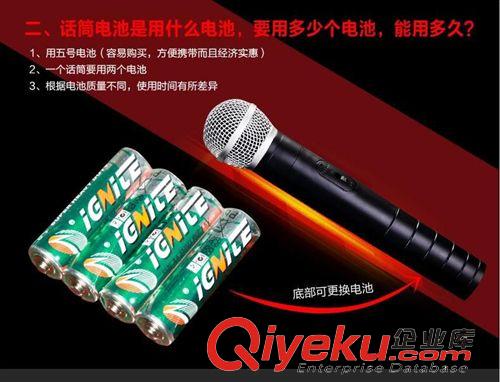 家庭K歌麥克風 SAST/先科 OK-04一拖二 無線話筒KTV專用卡拉OK家用無線麥克風原始圖片2