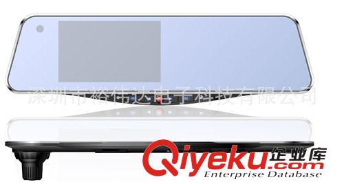 車(chē)載后視鏡顯示器系列 淘寶zg 5寸GPS導(dǎo)航前后雙鏡頭行車(chē)記錄儀廠家,A10方案,1080P原始圖片3