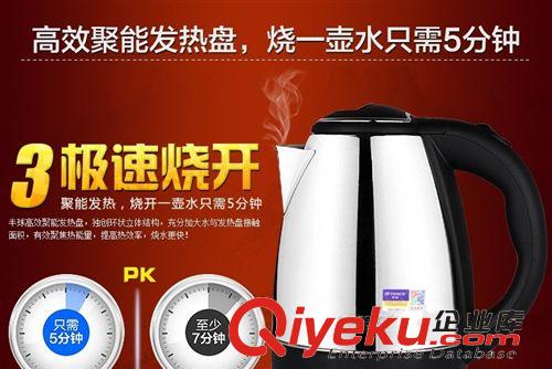 電熱水壺 批發(fā)家用燒水壺電器電磁爐不銹鋼電熱水壺凈水器半球電熱瓶小禮品原始圖片2