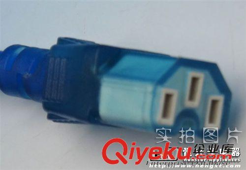 充電線，電源線 批發(fā)電線藍(lán)色品字尾透明電腦線電動車充電線國標(biāo)電源插頭線連接線