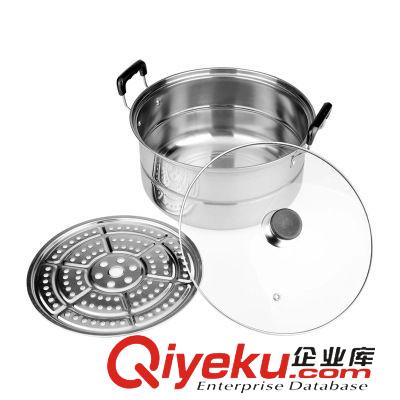 蒸鍋 cdj耐用蒸鍋不銹鋼二層雙層多用蒸鍋電磁爐天然氣湯鍋蒸鍋火鍋原始圖片2