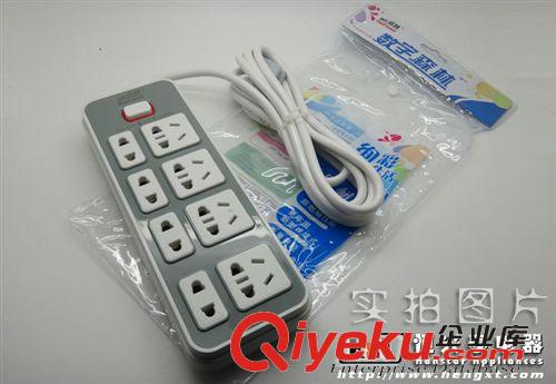 帶線插板 低價批發(fā)咖揚528-三極3米8位28孔插座純銅帶線耐用防爆大功率插座原始圖片3