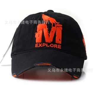 棒球帽 YJD-211 韓版M狼棒球帽/Wolf-M李珉宇帽子/刺繡狼棒球帽批發(fā)原始圖片2