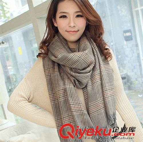 清倉(cāng)tj 空調(diào)房必備披肩 防曬擋風(fēng) 楊冪同款男女通用格紋風(fēng)氣質(zhì)圍巾原始圖片2