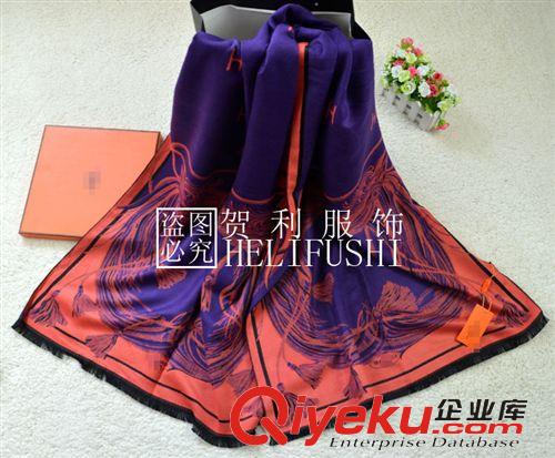 清倉tj 明星范冰冰同款 女秋冬加厚 黑白千鳥格保暖圍巾色披肩
