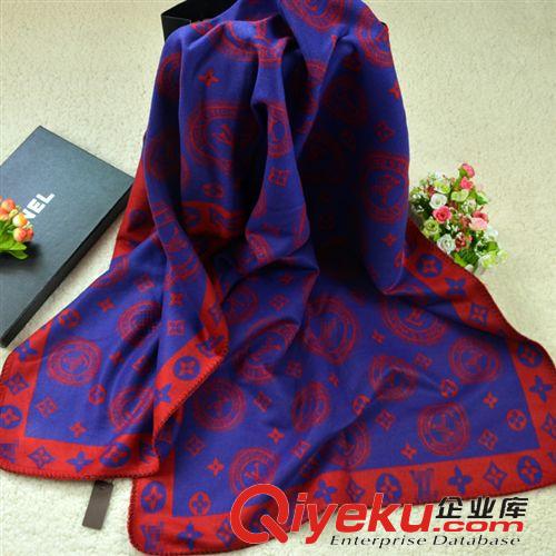 清倉(cāng)tj 歐美B家經(jīng)典馬標(biāo)英倫格子雙面印花 刺繡不同印花男女通用圍巾披肩