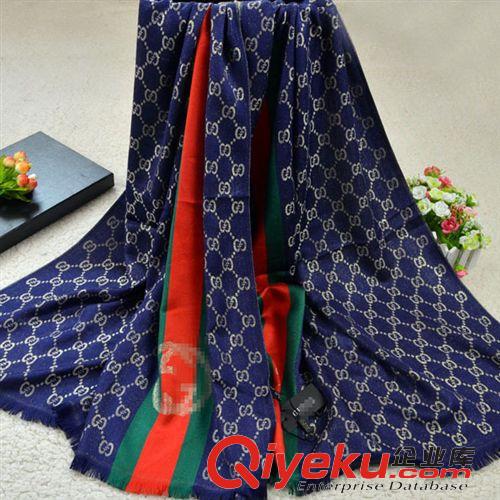 2月新款 新品  歐美dp復(fù)古風(fēng)格古家金絲圍巾保暖披肩兩用 女士加長(zhǎng)圍巾