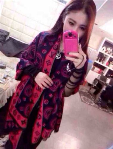冬季保暖圍巾 歐美新款時尚太陽女神女士方巾圍巾 羊毛加厚保暖圍巾披肩兩用