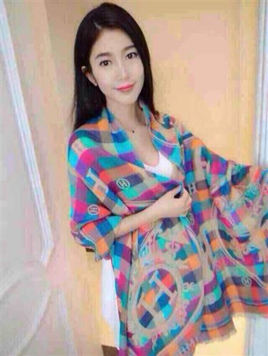 gd圍巾 14新款保暖羊絨圍巾披肩兩用 馬家炫彩加厚加長拉毛圍巾 女 秋冬