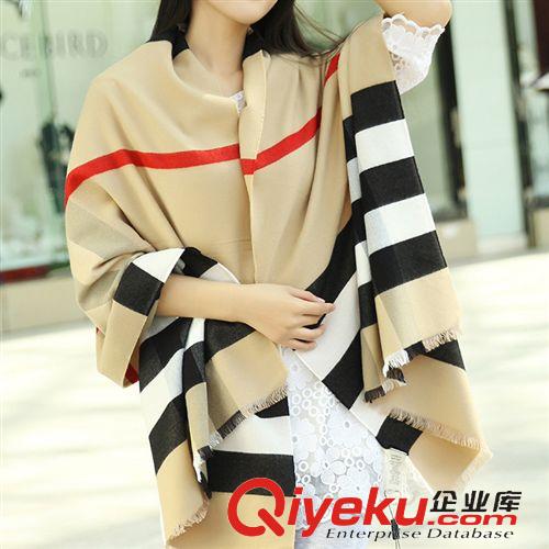 圍巾按規(guī)格分 圍巾韓國(guó)女 秋冬羊絨圍巾 拉須加長(zhǎng)加厚兩用披肩真絲四季必備