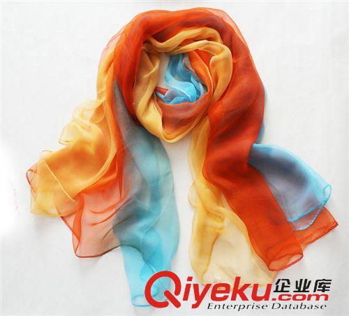 真絲圍巾/披肩 100桑蠶絲長絲巾真絲圍巾純色雪紡披肩上海故事新款高密紗巾爆款