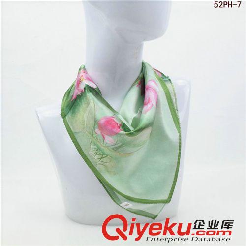 真絲圍巾/披肩 100桑蠶絲小方巾重磅真絲手繪絲巾職業裝搭配圍巾2015春秋新款原始圖片3