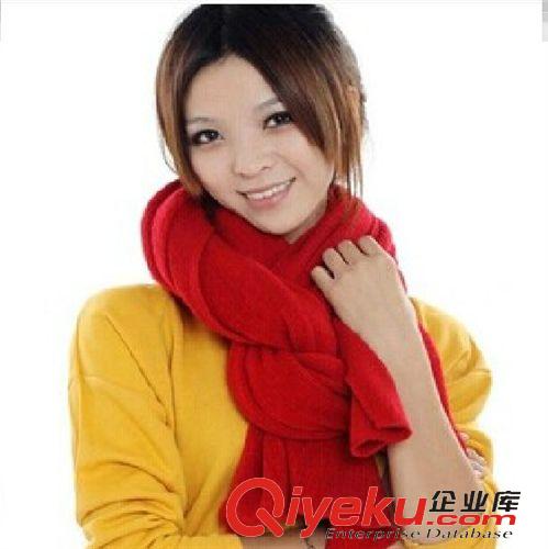 爆款系列 廠家直銷 韓國秋冬女男保暖柔軟250克毛線長 大平板圍巾