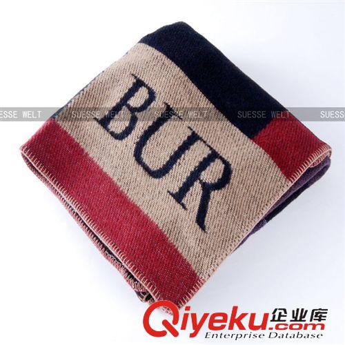 羊絨圍巾&披肩 b家圍巾專柜品質 名媛走秀大披肩湯唯同款 撞色格紋羊毛圍jin原始圖片3