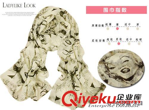 仿真絲圍巾&披肩 歐美薄款超大夢露款絲巾夏季海邊沙灘防曬絲巾紗巾女旅游必備R-12原始圖片3