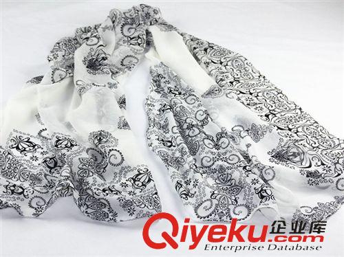 仿真絲圍巾&披肩 波西米亞沙灘巾絲巾超大青花瓷絲巾巾夏季防曬絲巾海灘度假必備原始圖片3