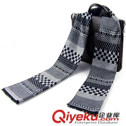 仿羊絨圍巾&披肩 【實(shí)體店批發(fā)】男士羊絨圍巾 秋冬小格子時(shí)尚棉圍jing 廠(chǎng)家直銷(xiāo)