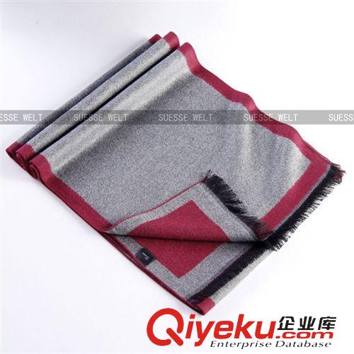 男士圍巾 冬季新款男士圍巾 外貿(mào)超長品質(zhì) 雙面色{yl}手感男士圍脖